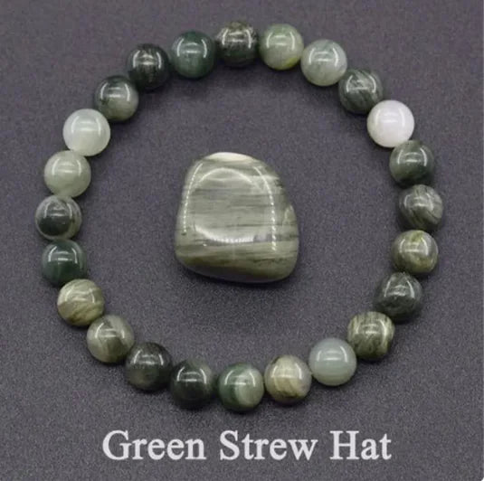 Natural Stone Beaded Elastic Bracelet