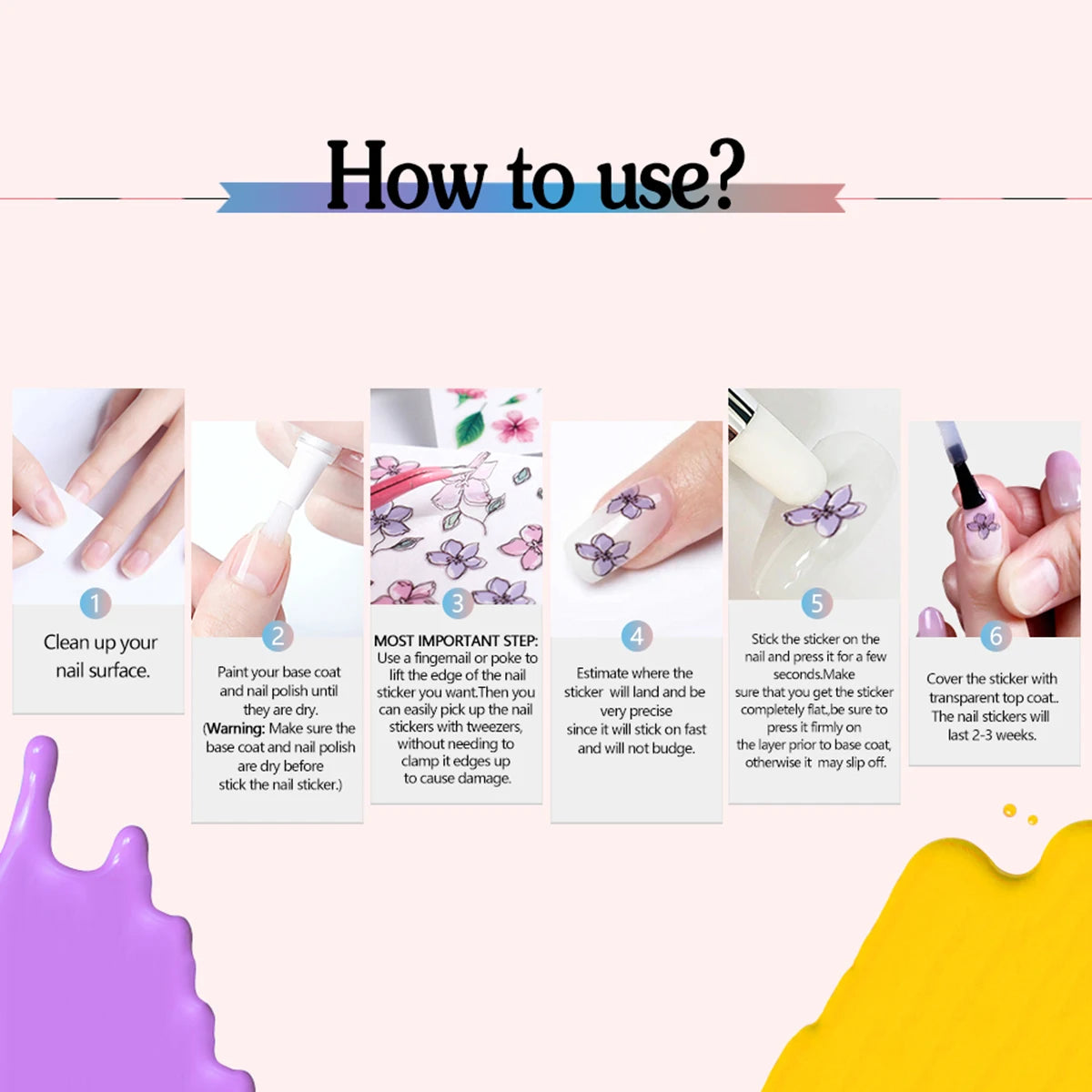 3 Sheets Colorful Butterfly Nail Art Stickers 3D Self-Adhesive Butterfly Nail Decals DIY Manicure Summer Nail Art Decoration