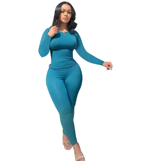 Plus Size High-Elastic Striped Sports Set