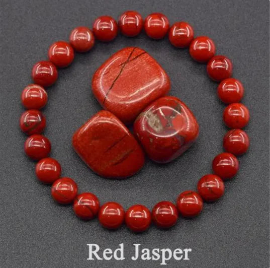Natural Stone Beaded Elastic Bracelet