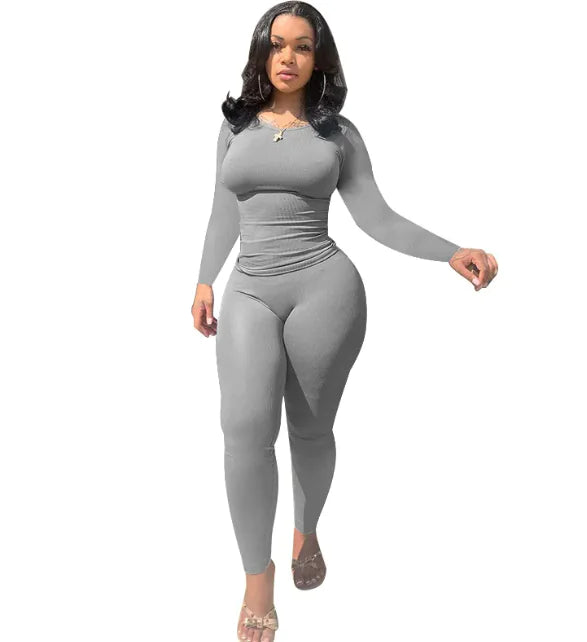Plus Size High-Elastic Striped Sports Set