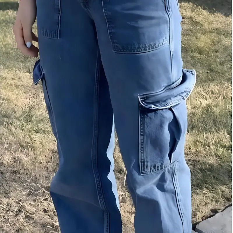 Trendy Women's Multi-Pocket Casual Trousers for Daily Wear