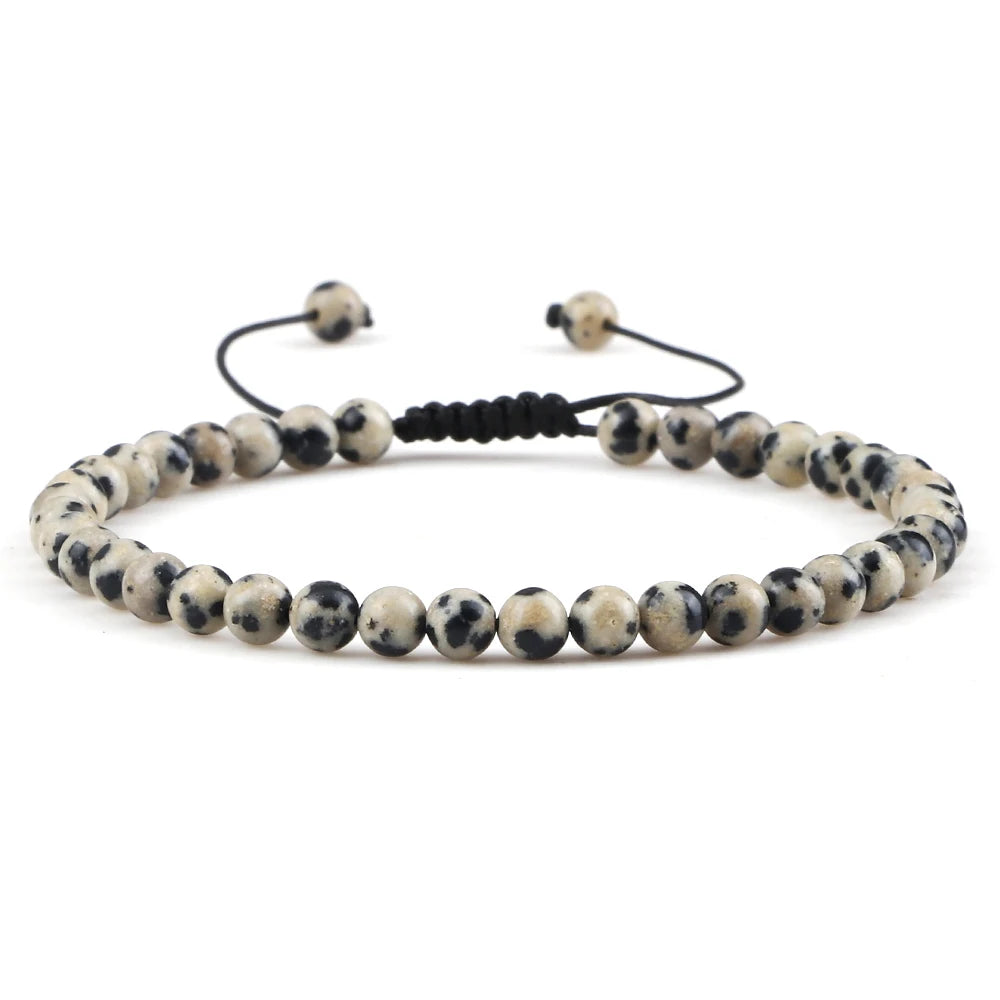 4 6 8MM Natural Stone Beads Bracelets&Bangles For Men Women Original Reiki Health Protection Soul Jewelry Lovers Elastic Bangles