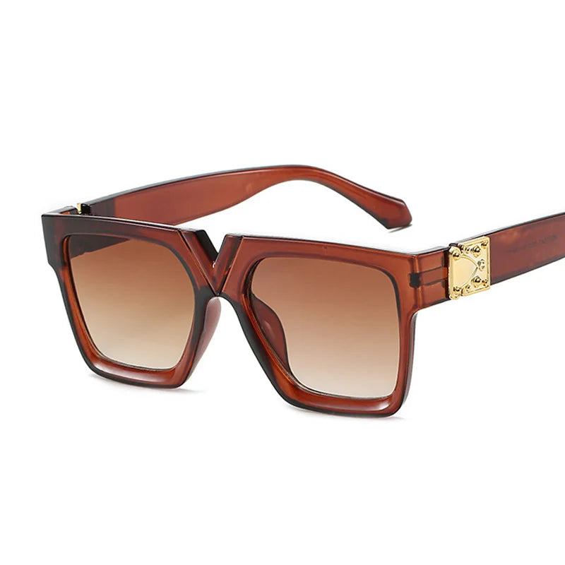 Fashion Sunglasses Woman Brand Designer Luxury Lens Sun Glasses For Female Square Oversized Shades Lady