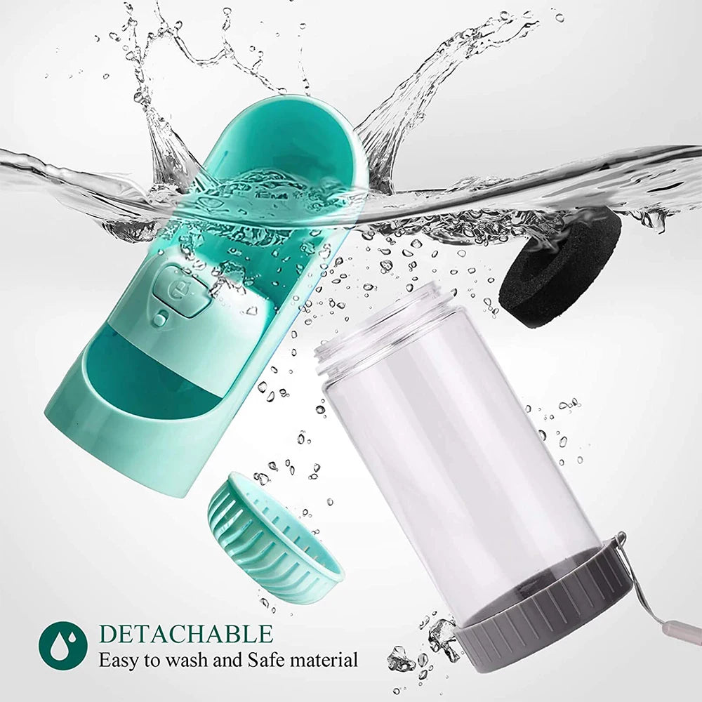Portable Pet Dog Water Bottle for Puppy Medium Large Dogs Drinking Feeder Water Bowl Travel Dispenser Cat Dogs Outdoor Bottles