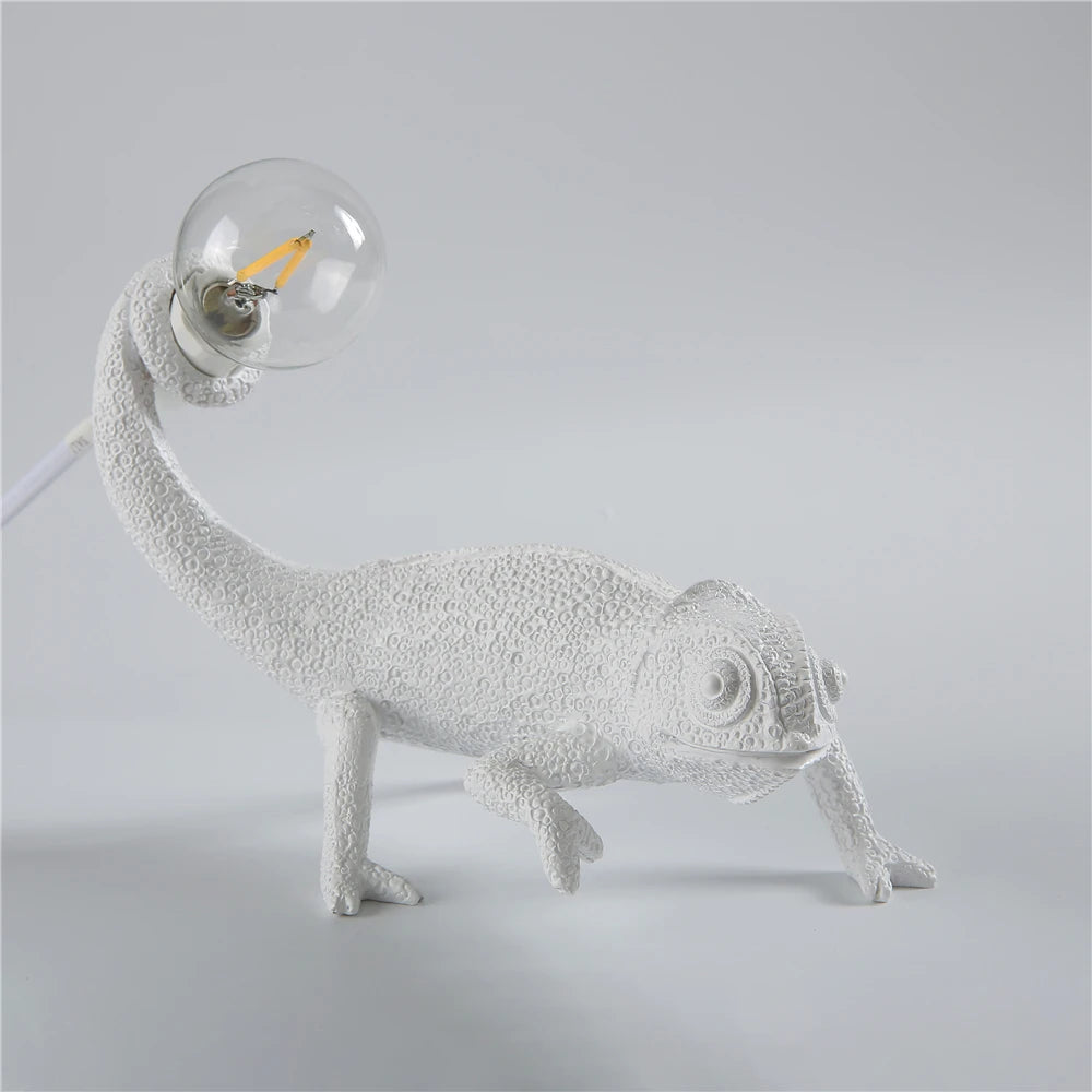 lizard wall lamp be night dorm room Night light living room home decor Cute Resin Animal chameleon Light Fixtures Bedside lamps