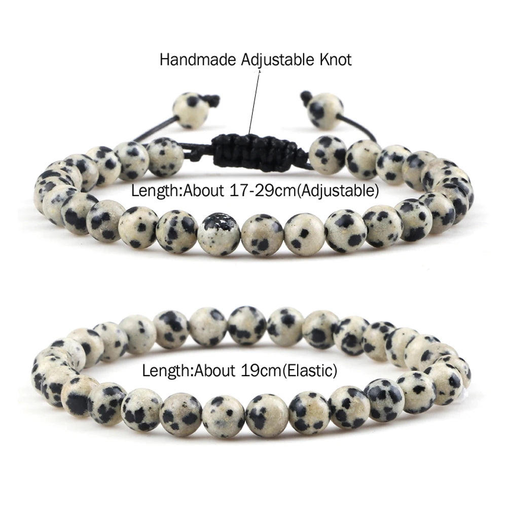4 6 8MM Natural Stone Beads Bracelets&Bangles For Men Women Original Reiki Health Protection Soul Jewelry Lovers Elastic Bangles
