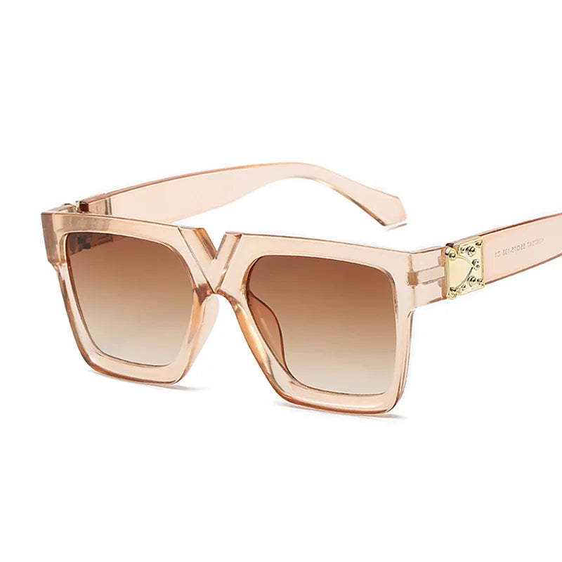 Fashion Sunglasses Woman Brand Designer Luxury Lens Sun Glasses For Female Square Oversized Shades Lady