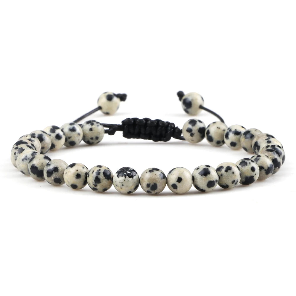 4 6 8MM Natural Stone Beads Bracelets&Bangles For Men Women Original Reiki Health Protection Soul Jewelry Lovers Elastic Bangles