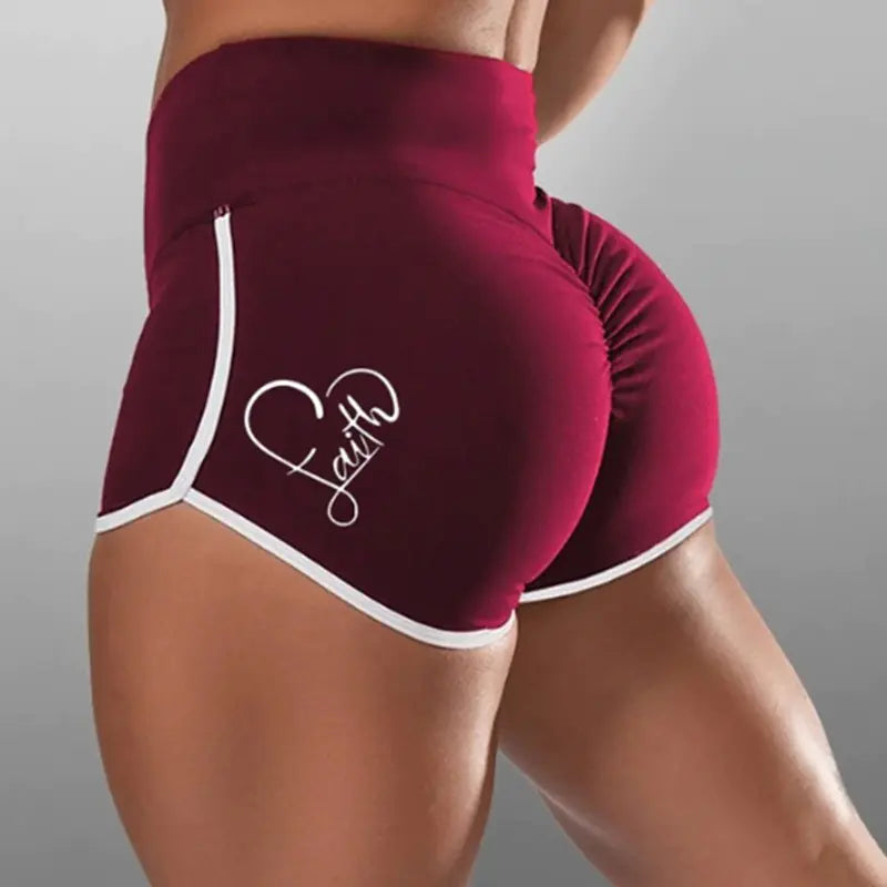 Plus Size Women's High Top Running Sports Shorts