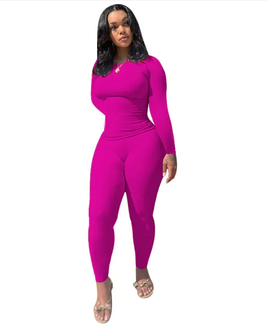 Plus Size High-Elastic Striped Sports Set