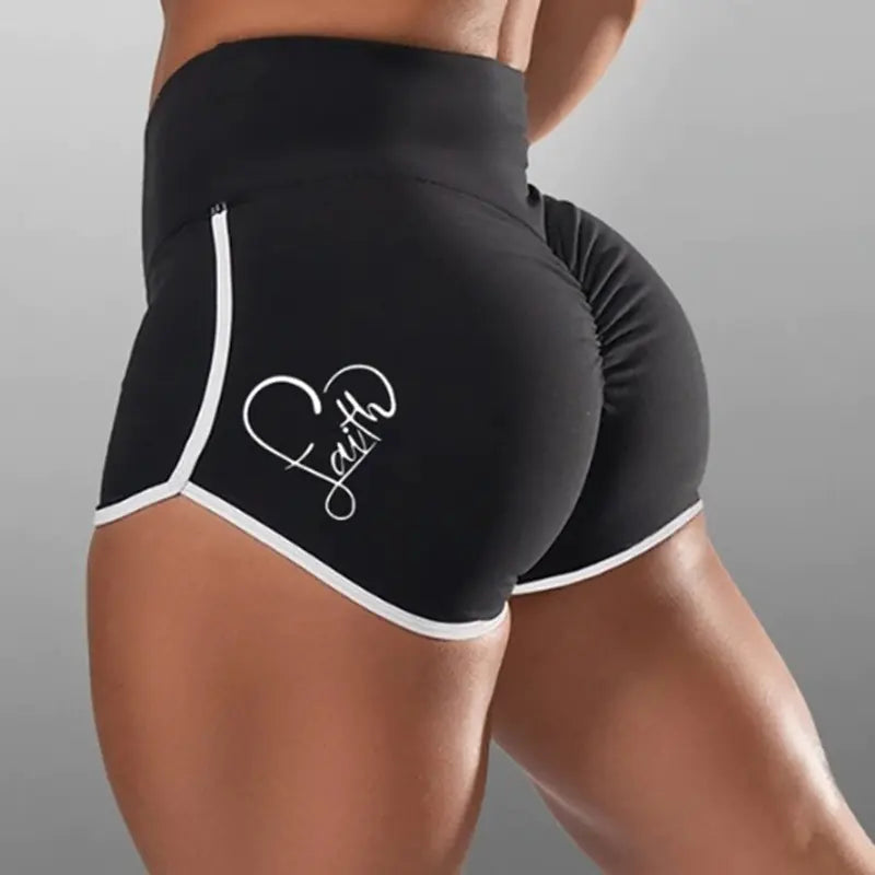 Plus Size Women's High Top Running Sports Shorts