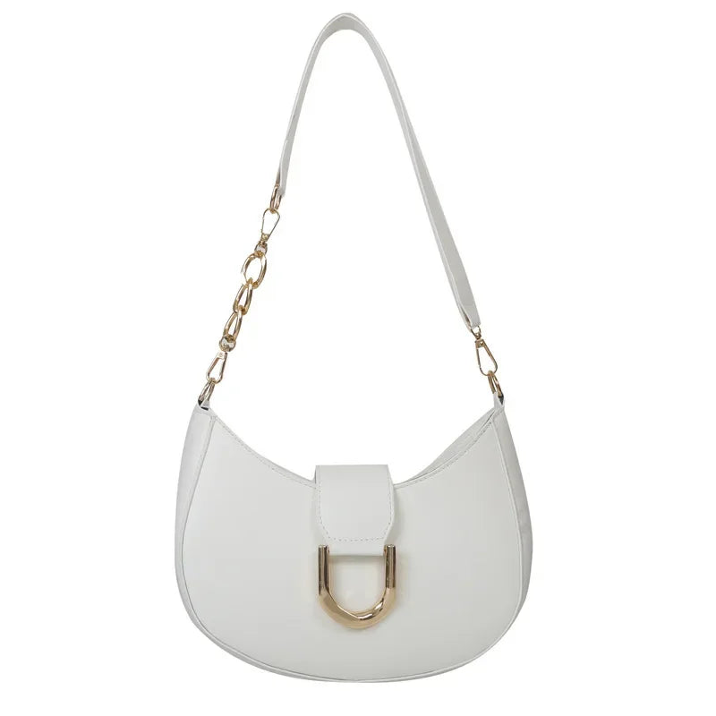 Trendy Pu Leather Shoulder Bag for Women Stylish Underarm Purse with Zipper Closure, Elegant Design Perfect for Everyday Use
