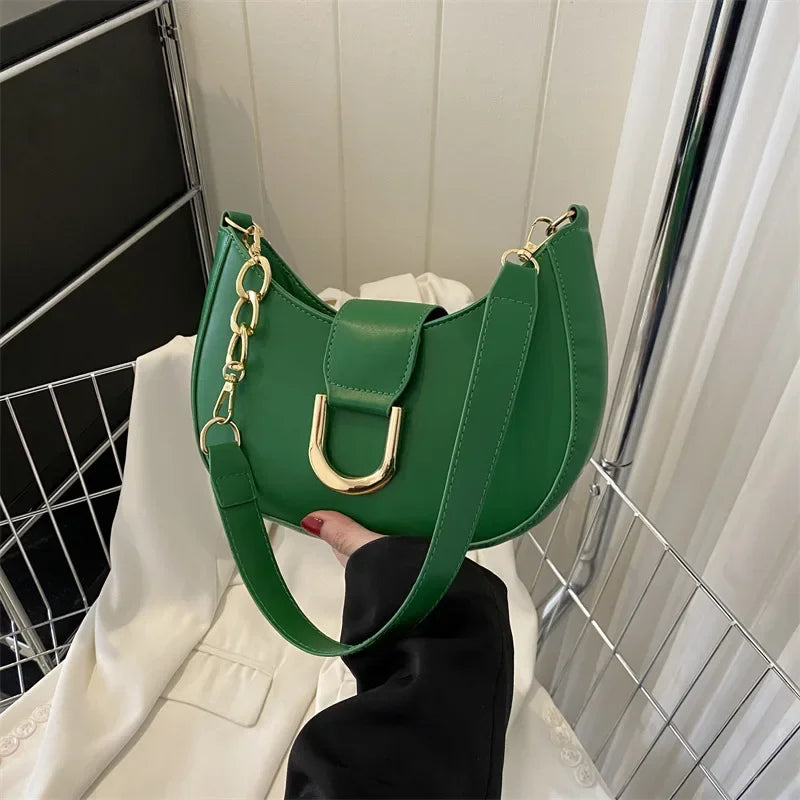 Trendy Pu Leather Shoulder Bag for Women Stylish Underarm Purse with Zipper Closure, Elegant Design Perfect for Everyday Use