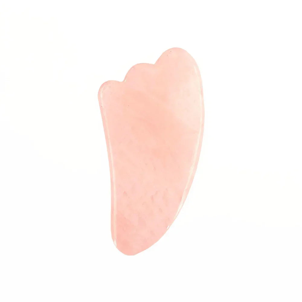 Natural Rose Quartz Jade Roller Set Real Jade Gouache Scraper Jade Massager Gua Sha Board Facial Massager Face Massage Roller