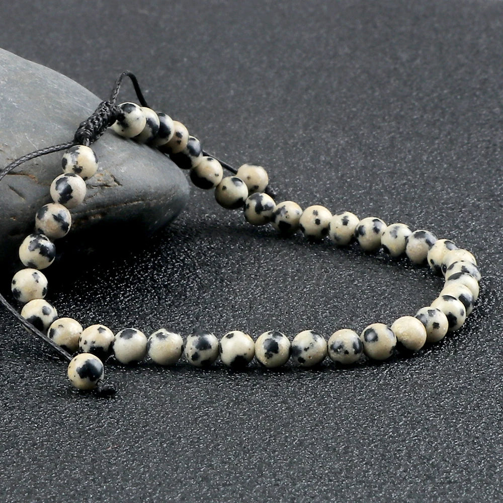 4 6 8MM Natural Stone Beads Bracelets&Bangles For Men Women Original Reiki Health Protection Soul Jewelry Lovers Elastic Bangles