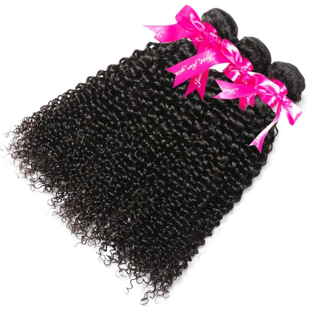 Curly Human Hair 3 Bundles 12 14 16 inch 100% Unprocessed Brazilian Curly Hair Bundles Soft Remy Hair
