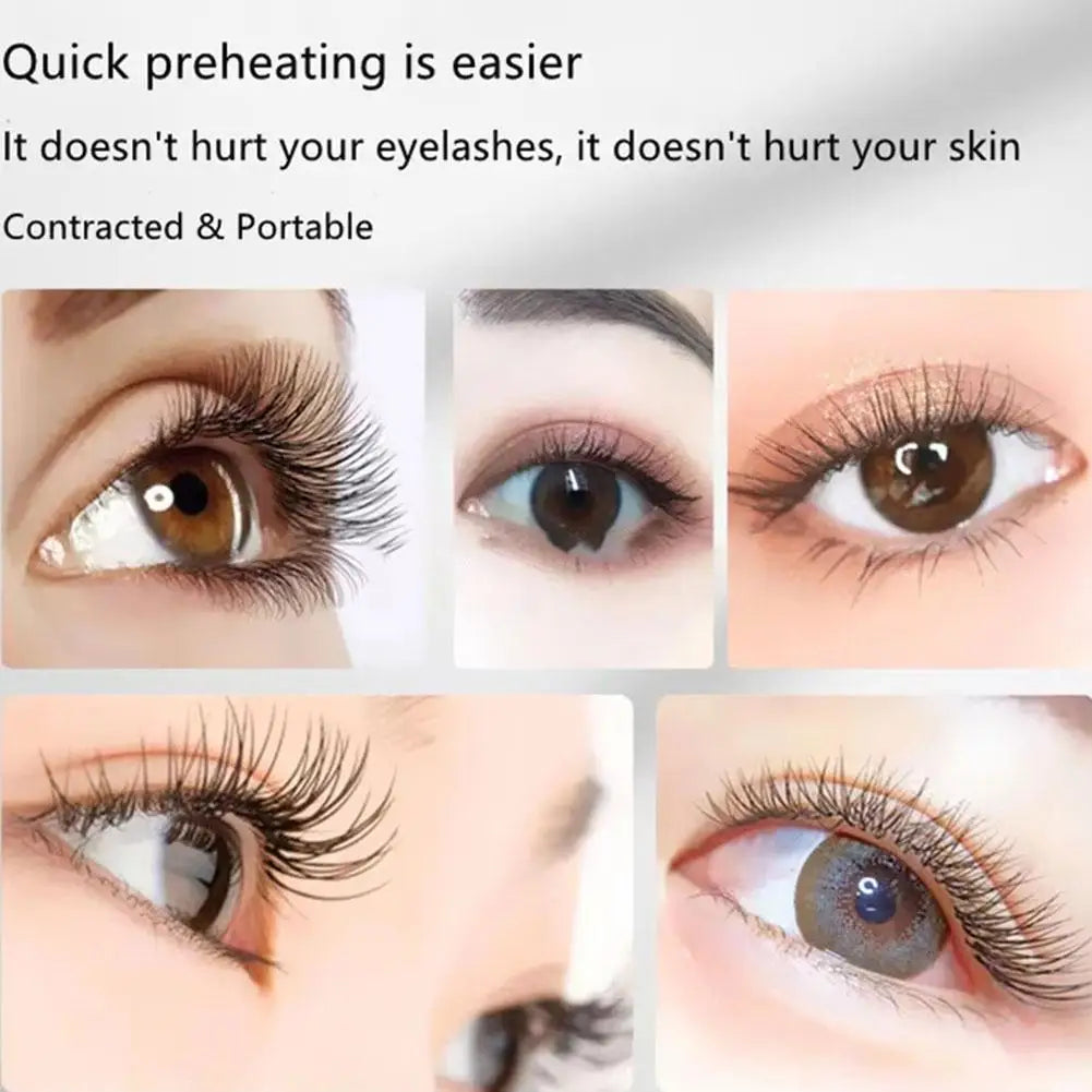 Electric Eyelash Curler Fast Heating Eyelash Curler Long-Lasting Eyelash Comb Professional Heated Curling Brush Makeup Tools