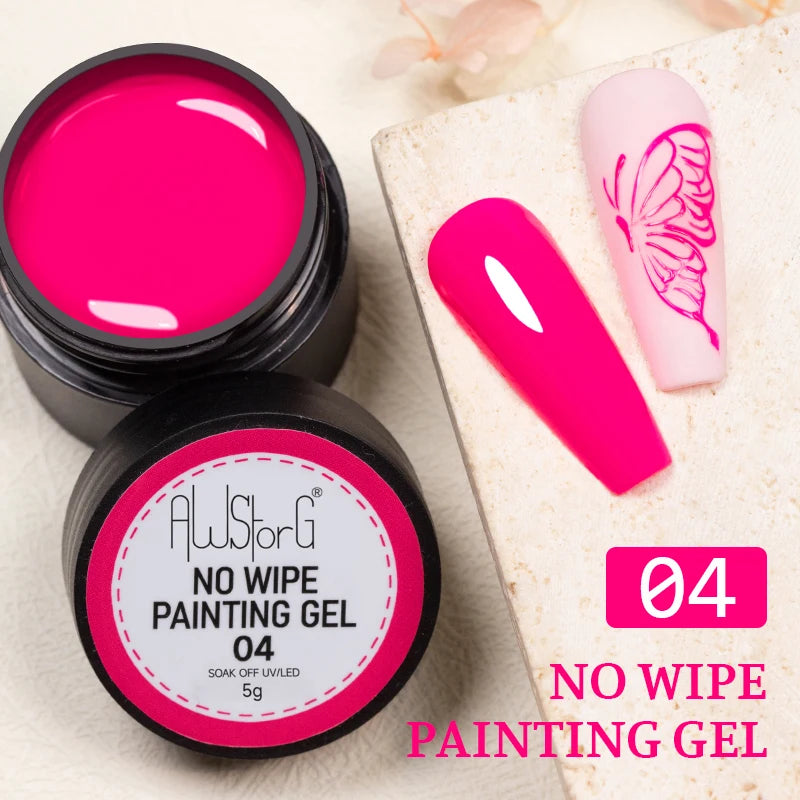 BOZLIN Chameleon Flake Gel Nail Polish Spring Color Sparkling Sequins Soak Off UV Glitter Gel Varnish Nail Art Decoration 5ML