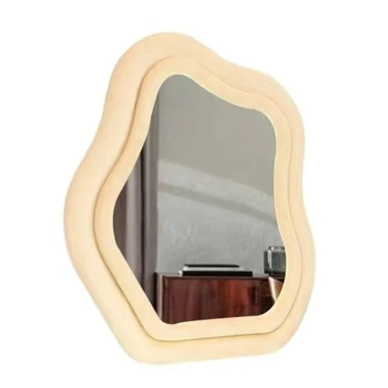 Modern Style Makeup Mirror Simple Hanging Mirrors Elegant Bright Wall Decorative Mirrors Living Room Aesthetic Wall Decorations