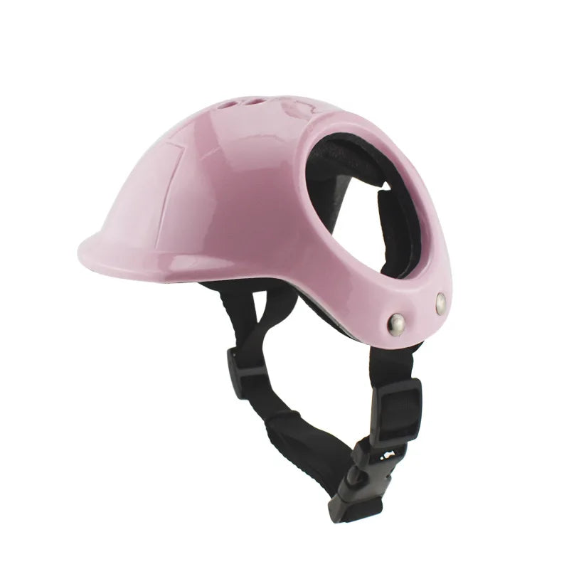 Pet Helmets,Cat Helmet,Dog Helmet-Outdoor Mini Head Protecting Safe Hat Dog Motorcycle Helmet Pet Photo Props Accessorie