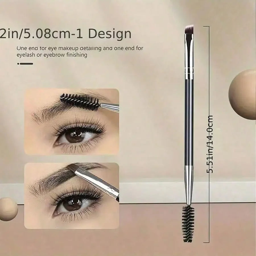 Eyebrow Brush,11-In-1 Eyelash Grooming Kit, Includes Eyelash Curler With Comb Separator, Eyelash Wand, 4 Silicone Refill Pads