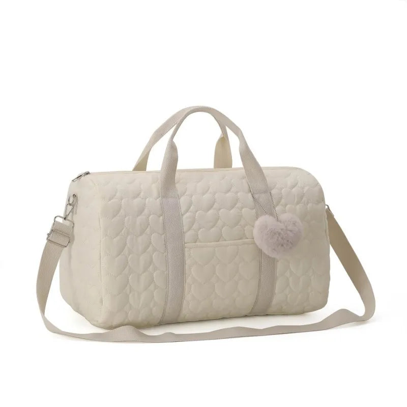 Large Capacity Mommy Bag Travel Tote Bag for Women Baby Diaper Bag Floral Print Multifunctional Crossbody Bag