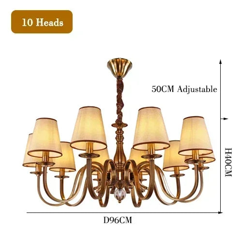Luxury Classic LED Chandelier Light Living Dining Room Bedroom Hanging Light Home Decor Special Rustic Suspension Luminaire