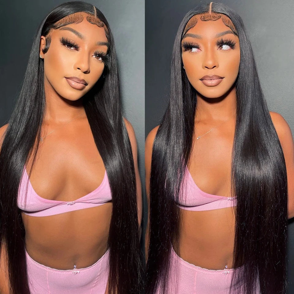 Bundles With Clossure Bone Straight Human Hair Bundles With Closure Bundles With13x4 Frontal Tissage Humain Hair Extensions