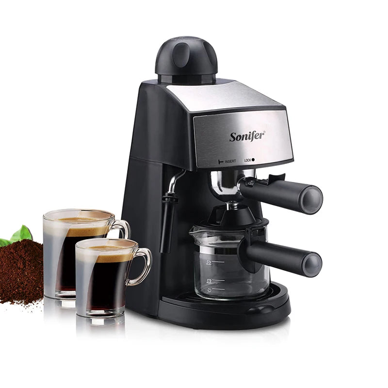 Italian Expresso Coffee Machine Dolce Milk Frother Home Appliances Electric Foam Cappuccino Coffee Maker Semi Automatic Sonifer