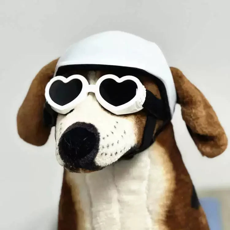 Pet Helmets,Cat Helmet,Dog Helmet-Outdoor Mini Head Protecting Safe Hat Dog Motorcycle Helmet Pet Photo Props Accessorie