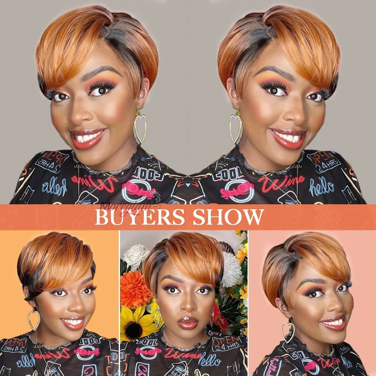 Ombre Human Hair Wigs For Women Bone Straight Bob Wig Remy T Part Transparent Lace Natural Preplucked Pixie Cut Perruque Femme