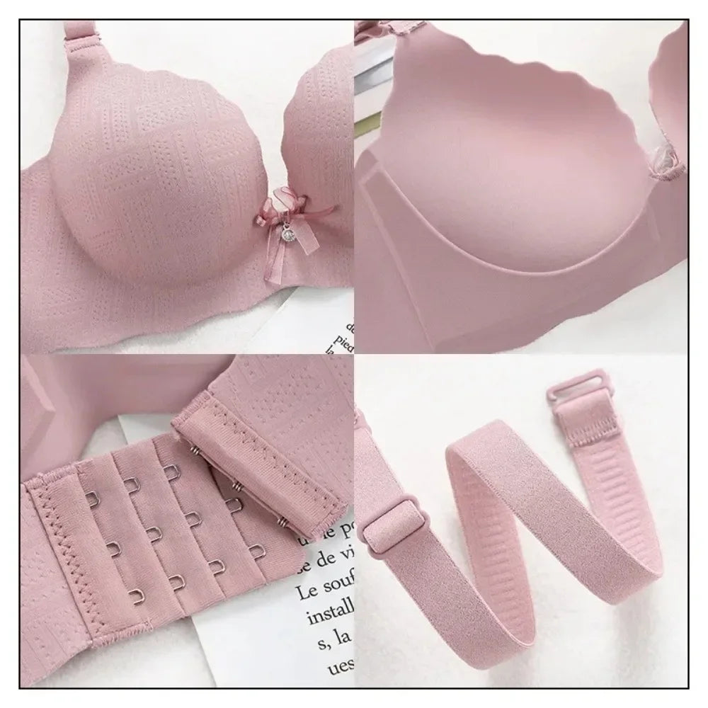 Bras for Women Teenagers Bralette Lingerie Solid Color Female Underwear Wire Free Push Up Bra Brasieres Para Mujer Lingerie New