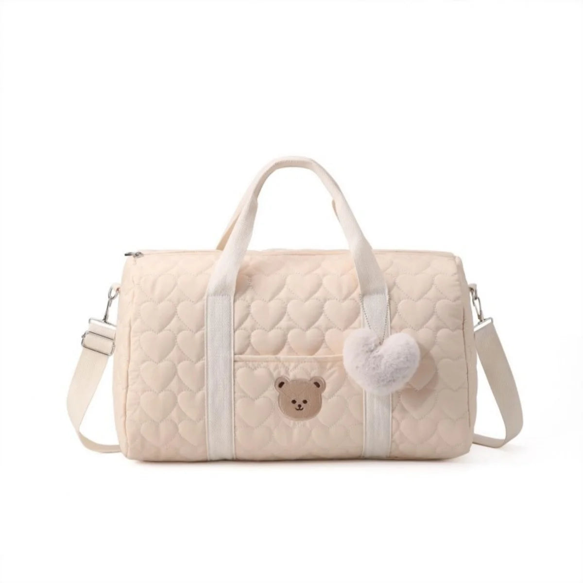 Large Capacity Mommy Bag Travel Tote Bag for Women Baby Diaper Bag Floral Print Multifunctional Crossbody Bag