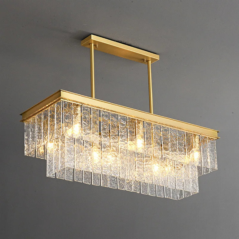 Luxury Crystal Led Chandelier Ceiling Lights for Living Room Modern Golden Pendant Hanging Lighting Lamps Pendant Light Fixtures
