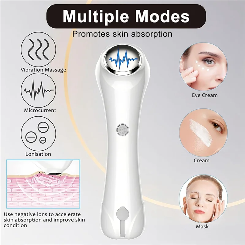 B89B-Facial Cleansing Brush, IPX 7 Waterproof Electric Facial Brush, 2 Adjustable Speeds, Facial Brush Cleaner