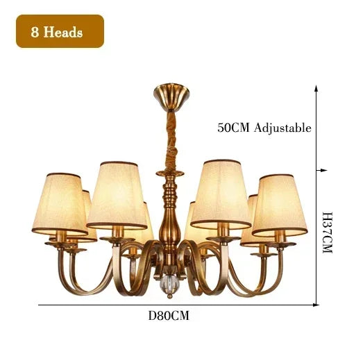 Luxury Classic LED Chandelier Light Living Dining Room Bedroom Hanging Light Home Decor Special Rustic Suspension Luminaire