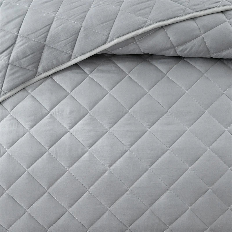 Soft Bedspreads Bed Coverlets for All Seasons Queen Quilt Bedding Set with Pillow Shams, Lightweight Quilts Queen Size Coverlet