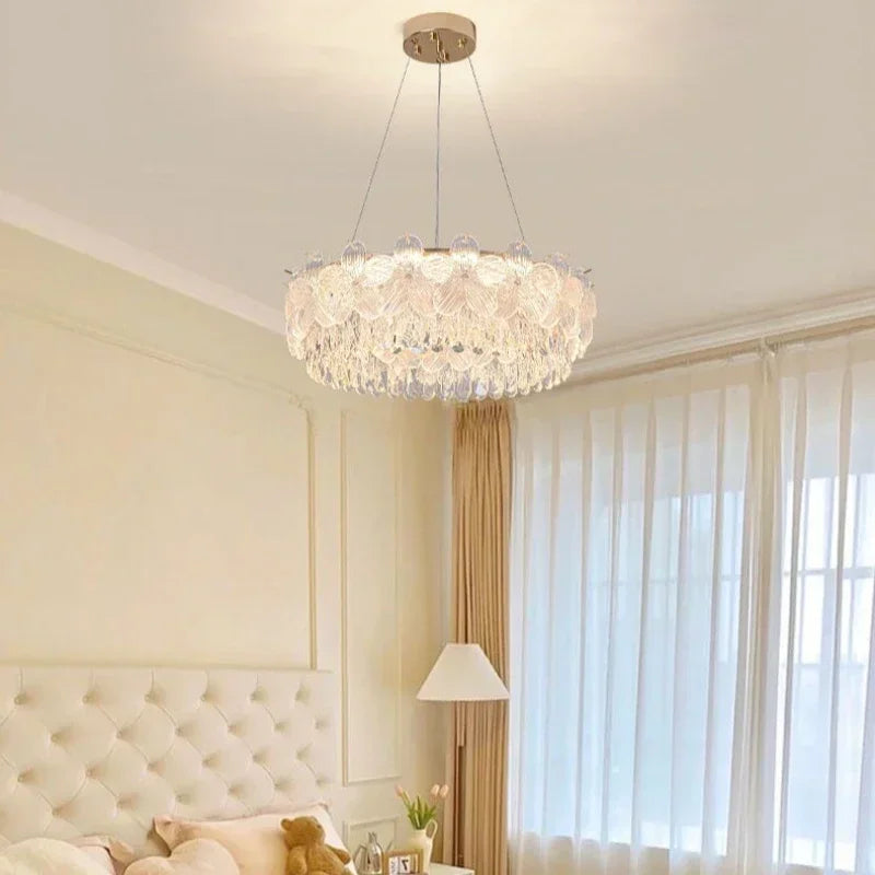 Luxury-lite crystal chandelier for grand living room main light French cream style for dining room and bedroom lighting fixtures