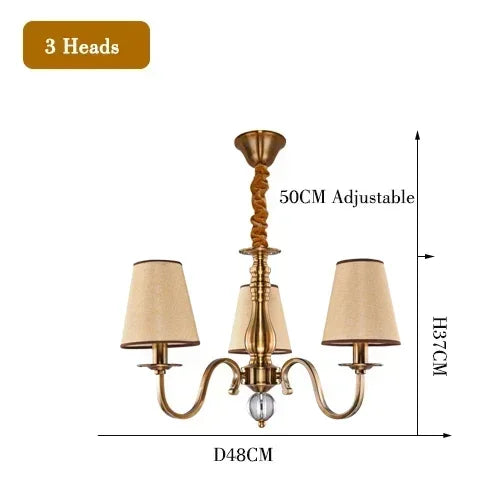 Luxury Classic LED Chandelier Light Living Dining Room Bedroom Hanging Light Home Decor Special Rustic Suspension Luminaire