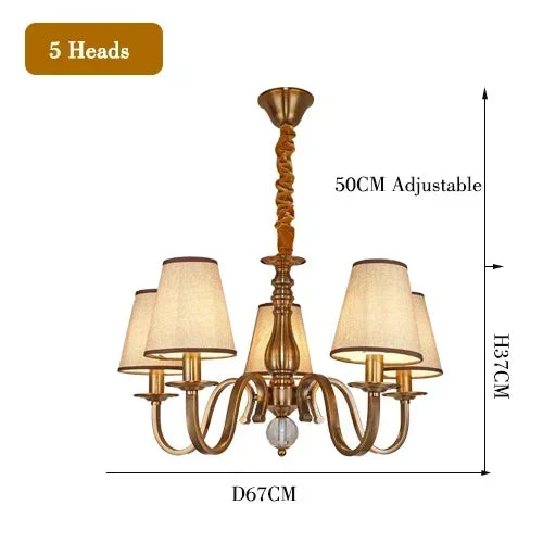 Luxury Classic LED Chandelier Light Living Dining Room Bedroom Hanging Light Home Decor Special Rustic Suspension Luminaire