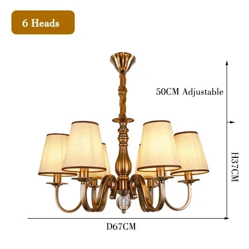 Luxury Classic LED Chandelier Light Living Dining Room Bedroom Hanging Light Home Decor Special Rustic Suspension Luminaire