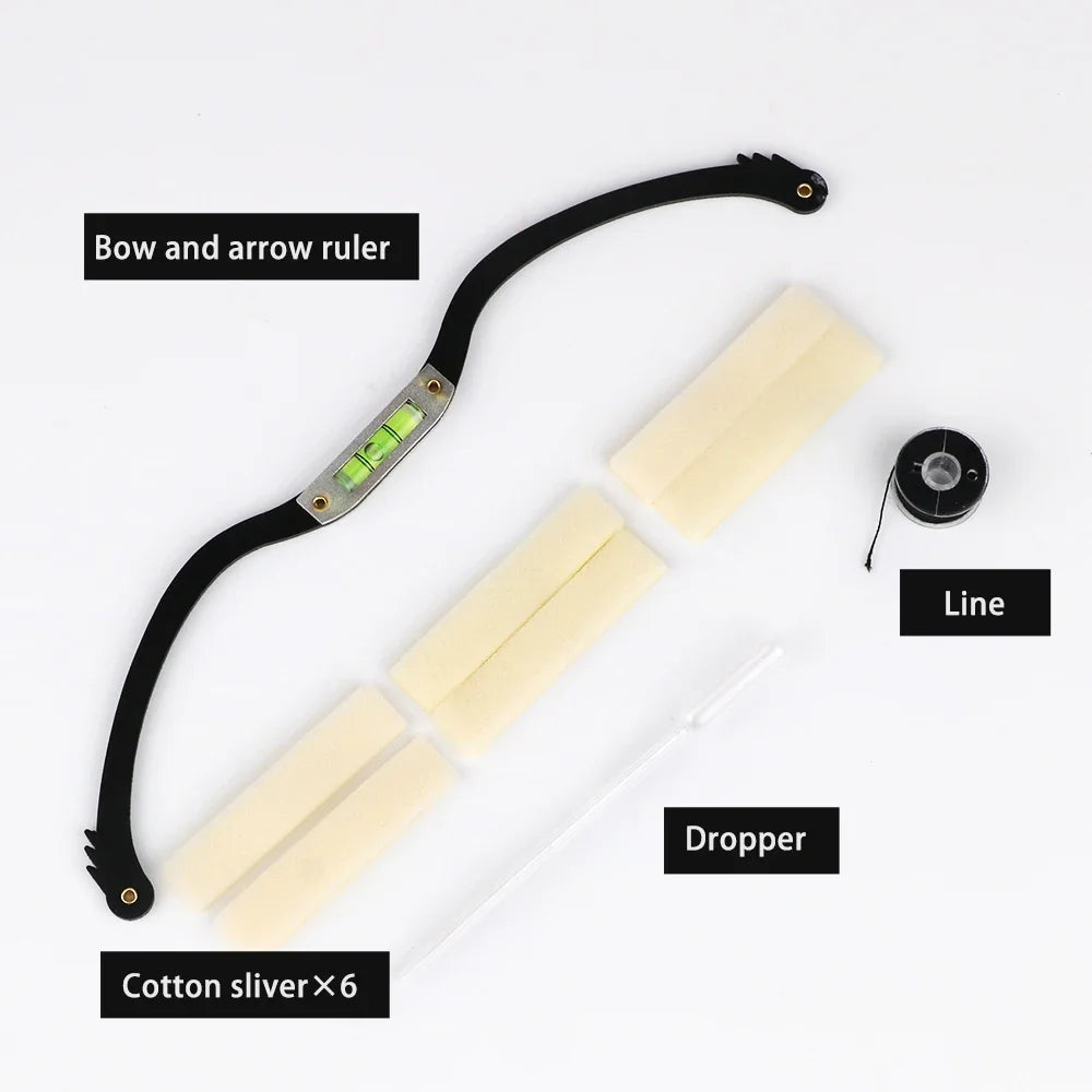 Eyebrow Shaping Kit Microblading Permannet Makeup Bow and Arrow Line Ruler Measuring Brow String Eyebrow Positioning Tool