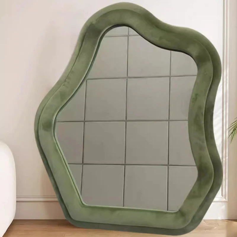 Modern Style Makeup Mirror Simple Hanging Mirrors Elegant Bright Wall Decorative Mirrors Living Room Aesthetic Wall Decorations