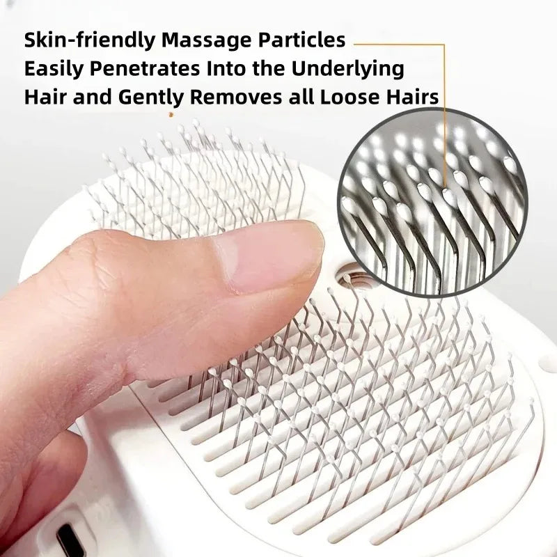 Pet Spray Hair Comb Pet Hair Remover Cleaning Brush Cats Grooming Dog Accessories Tools Dematting Water Mist Humidifier Comb