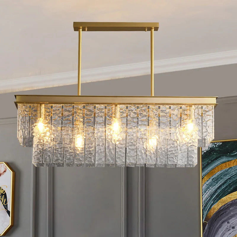 Luxury Crystal Led Chandelier Ceiling Lights for Living Room Modern Golden Pendant Hanging Lighting Lamps Pendant Light Fixtures