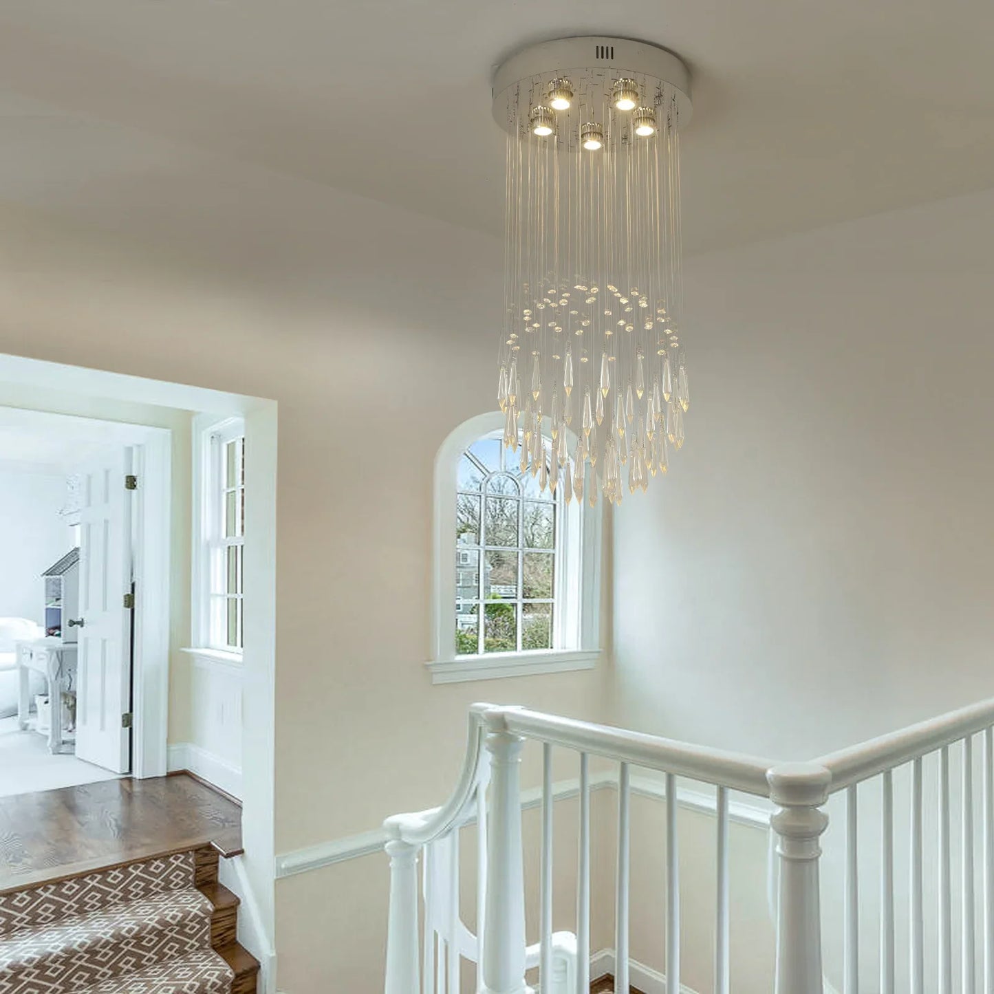 Luxury Pendant Light Modern Crystal Ball Led Chandelier Ceiling Lamps Living Dining Room Home Decor Lustre Hanging Fixtures
