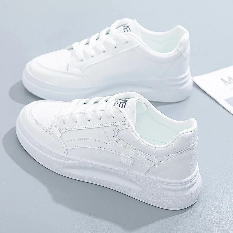 Women's Shoes Summer Thick Sole White Spring Autumn Breathable Platform Tennis Woman Trend Round Head Female Casual Sneaker2024