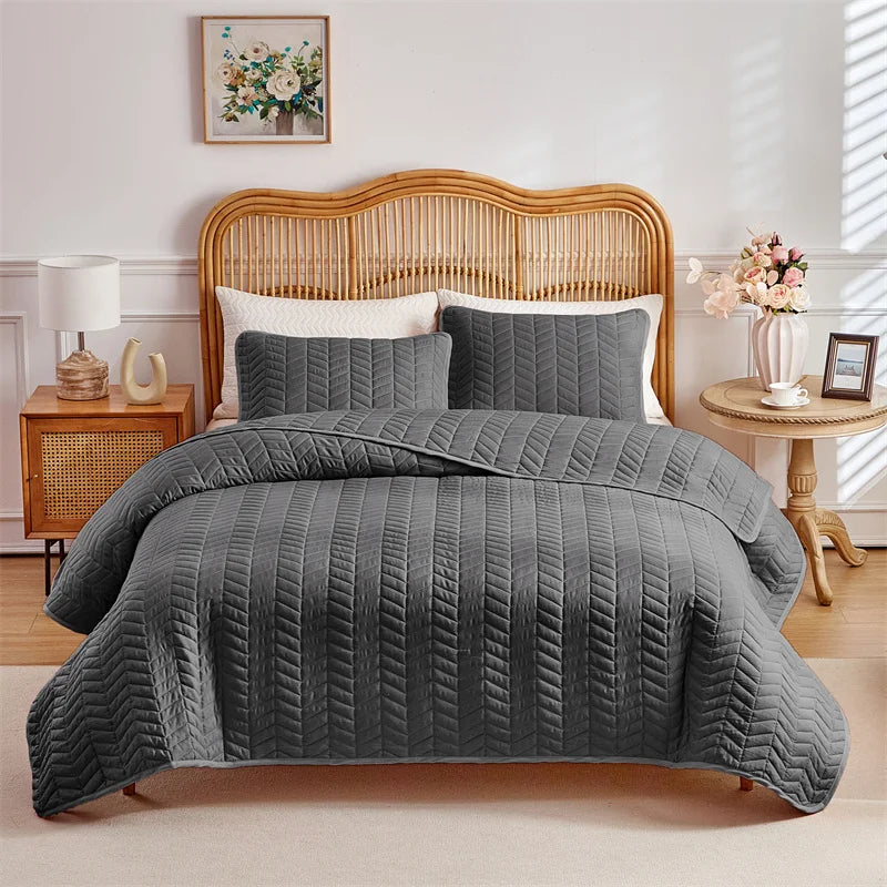 Quilts for Queen Bed White Bedspreads Soft Bed Summer Quilt Lightweight Microfiber Bedspread Modern Coverlet For All season