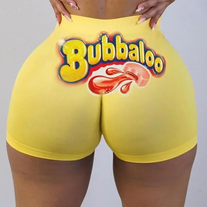 Sexy Women's Biker Shorts Fashion Clothes High Waist Sweat Pants Fitness Fanta Booty Yoga Shorts